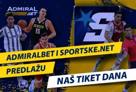 AdmiralBet i Sportske predlažu - Naš tiket dana! (23. 4. 2024)